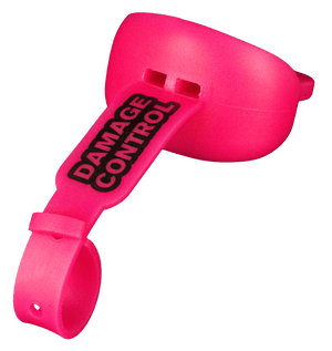 Hot Pink Lip Guard with Permanent Strap - Damage Control Mouthguards