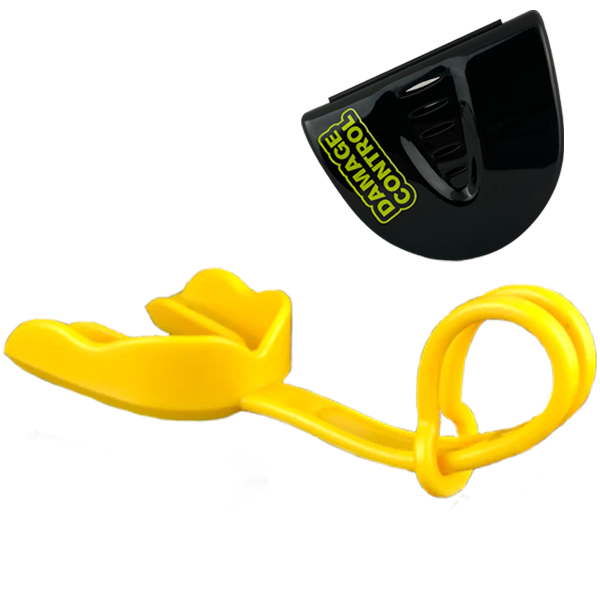DAMAGE CONTROL Pacifier Mouthpiece, Mouth Piece for Sports, Football  Mouthpiece with Helmet Strap, Protects Interior and Exterior of Mouth,  Allows